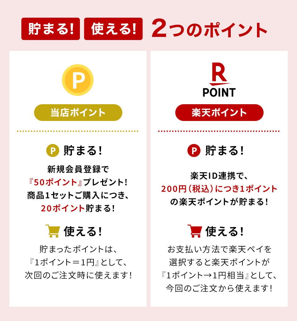 貯まる!使える!2つのポイント